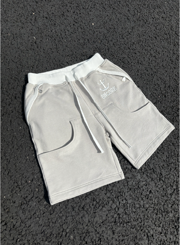 'ACCENT' SHORTS - COOL GREY (UNISEX)
